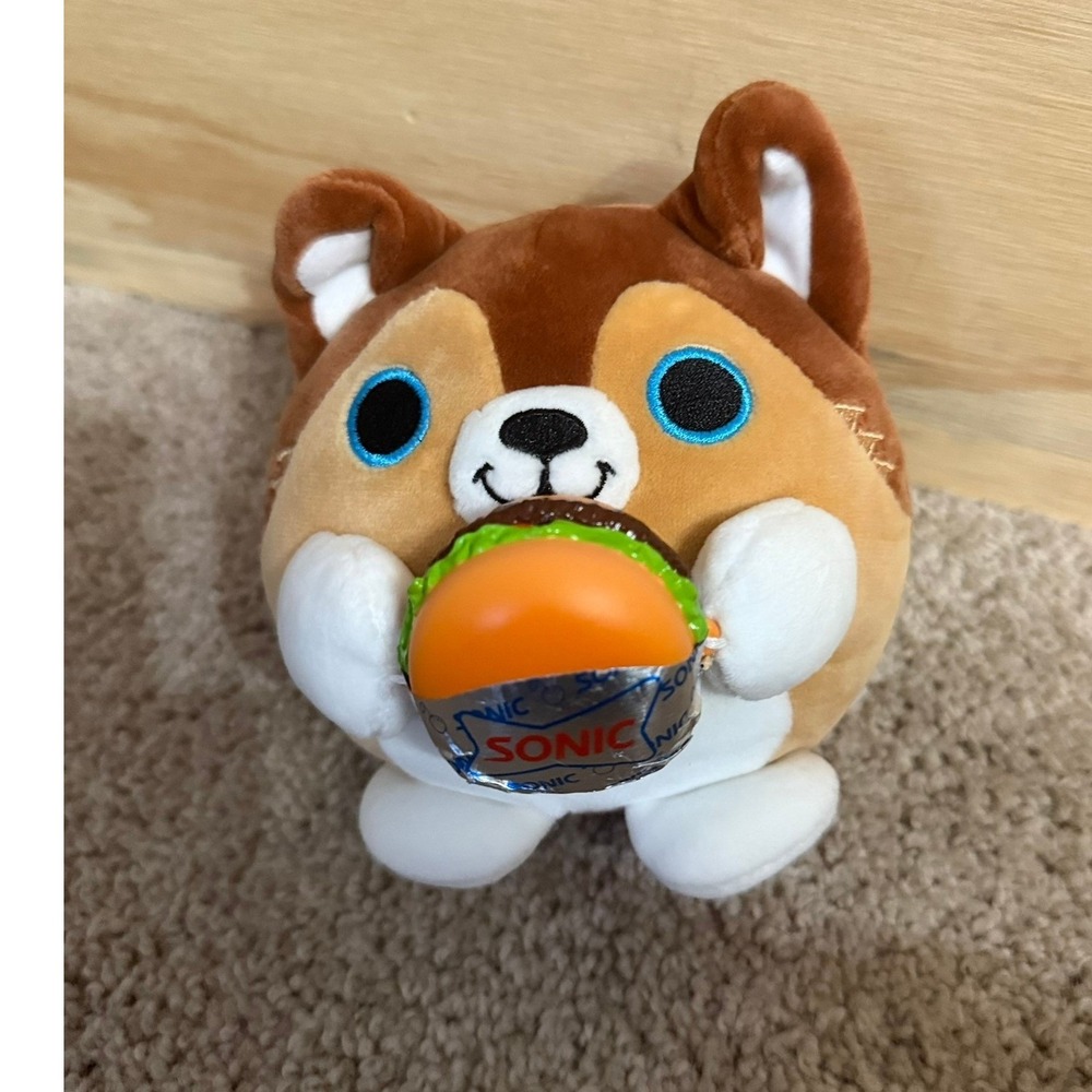 Zuru‎ Snackles Series 2 Lucas Dog Sonic Burger Plush Stuffed Animal 5in